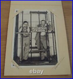VTG 1940's'SOUVENIR Folder NOVELTY Photo'ALCATRAZ PRISON San Francisco CAL