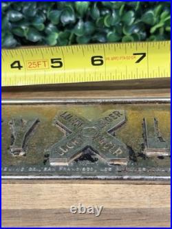 VTG 1950s Lucky Lager 11.5 Metal Beer Plaque San Francisco California Bar Decor