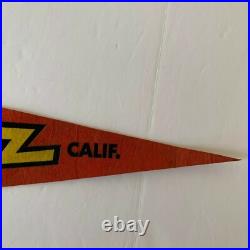 VTG Alcatraz The Rock San Francisco Bay CA Souvenir Pennant Flag 27 with Tag