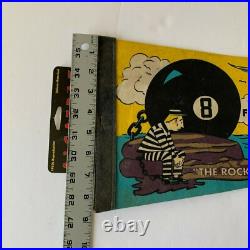 VTG Alcatraz The Rock San Francisco Bay CA Souvenir Pennant Flag 27 with Tag