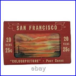 VTG Set of 18 Linen postcards San Francisco California Colourpicture Smith news