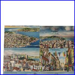 VTG Set of 18 Linen postcards San Francisco California Colourpicture Smith news