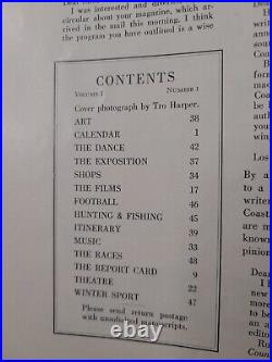 Very Rare 1st Issue of THE COAST Magazine (1937, San Francisco) Vol. 1 No. 1