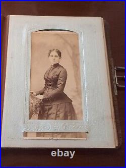 Victorian Photo Album 60 CDV Cabinet Cards Oregon California Some Identified Victorian Photo Album 60 CDV Cabinet Cards Oregon California Some Identified