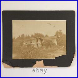 Vintage 1906 San Francisco Earth Quake Victorian Houses Photo Damaged
