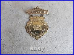 Vintage 1910 San Francisco California CA Mission Bay Festival Pin Badge Medal