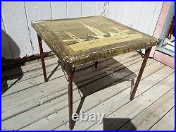Vintage 1939 World's Fair San Francisco California Exposition Card/Game Table