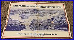 Vintage 1940s Mission Bell Motel Brochure, Fold Out Map, San Francisco, Calif