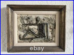 Vintage 1960s Heavy Impasto Oil Painting Luzon San Francisco California Vintage 1960s Heavy Impasto Oil Painting Luzon San Francisco California