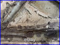 Vintage 1960s Heavy Impasto Oil Painting Luzon San Francisco California