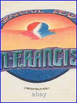 Vintage 1983 Grateful Dead Summer Tour San Francisco Jerry Garcia Raglan T Shirt
