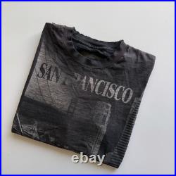 Vintage 1990s San Francisco California All Over Print AOP Fader Tee Size XL