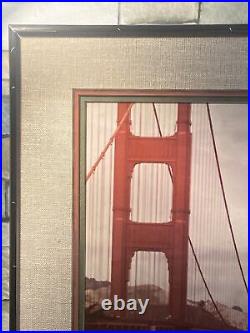 Vintage 80's Image of San Francisco's Golden Gate Bridge 17 x 20 Framed Vintage 80's Image of San Francisco's Golden Gate Bridge 17 x 20 Framed