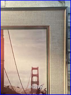 Vintage 80's Image of San Francisco's Golden Gate Bridge 17 x 20 Framed Vintage 80's Image of San Francisco's Golden Gate Bridge 17 x 20 Framed