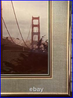 Vintage 80's Image of San Francisco's Golden Gate Bridge 17 x 20 Framed Vintage 80's Image of San Francisco's Golden Gate Bridge 17 x 20 Framed