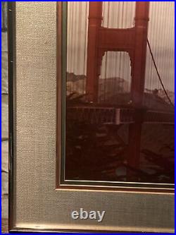 Vintage 80's Image of San Francisco's Golden Gate Bridge 17 x 20 Framed Vintage 80's Image of San Francisco's Golden Gate Bridge 17 x 20 Framed