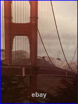 Vintage 80's Image of San Francisco's Golden Gate Bridge 17 x 20 Framed Vintage 80's Image of San Francisco's Golden Gate Bridge 17 x 20 Framed