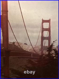 Vintage 80's Image of San Francisco's Golden Gate Bridge 17 x 20 Framed Vintage 80's Image of San Francisco's Golden Gate Bridge 17 x 20 Framed