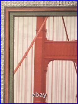 Vintage 80's Image of San Francisco's Golden Gate Bridge 17 x 20 Framed Vintage 80's Image of San Francisco's Golden Gate Bridge 17 x 20 Framed