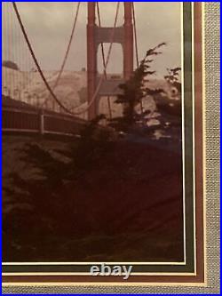 Vintage 80's Image of San Francisco's Golden Gate Bridge 17 x 20 Framed Vintage 80's Image of San Francisco's Golden Gate Bridge 17 x 20 Framed