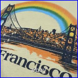 Vintage 80s San Francisco Golden Gate Bridge Rainbow Pride Rare SF Nature Sky