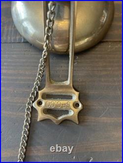 Vintage Brass Bell Trolley Cable Car San Francisco S. F. C co