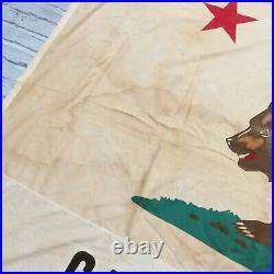 Vintage California Republic Bear State Flag 5x8 Ft AJAX Paramount San Francisco