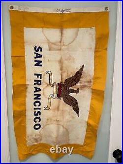 Vintage California V. Rare San Francisco Flag 2x3' Paramount Flag Co. AJAX Cotton