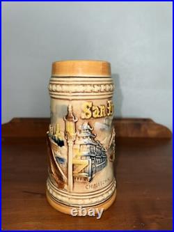 Vintage Ceramic San Francisco 7.5 Inch Stein Mug Japanese Made In Japan