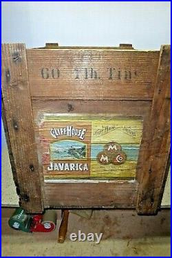 Vintage Cliff House, San Francisco, Javarica (Coffee) Wood Crate- Rare Vintage Cliff House, San Francisco, Javarica (Coffee) Wood Crate- Rare