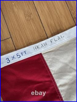Vintage Cotton California State Bear Flag Ajax Paramount Flag Co. San Francisco
