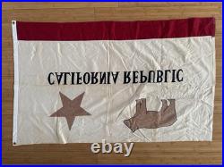 Vintage Cotton California State Bear Flag Ajax Paramount Flag Co. San Francisco