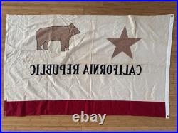 Vintage Cotton California State Bear Flag Ajax Paramount Flag Co. San Francisco