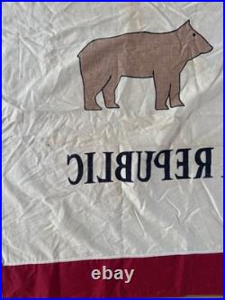 Vintage Cotton California State Bear Flag Ajax Paramount Flag Co. San Francisco