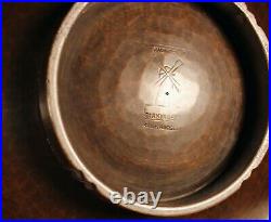 Vintage Dirk Van Erp Hammered Copper Brass Footed Bowl San Francisco California