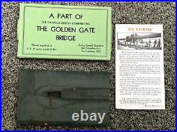 Vintage GOLDEN GATE BRIDGE California Redwood CATWALK Wood Souvenir 1937 Mailer Vintage GOLDEN GATE BRIDGE California Redwood CATWALK Wood Souvenir 1937 Mailer