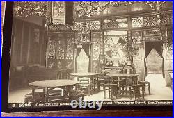 Vintage I. W. Taber Albumen Photograph Chinese Grand Restaurant, SF, Cal Vintage I. W. Taber Albumen Photograph Chinese Grand Restaurant, SF, Cal