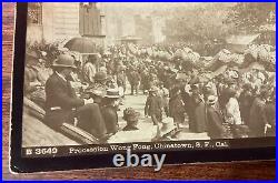 Vintage I. W. Taber Albumen Photograph Procession Wong Fong, Chinatown, SF