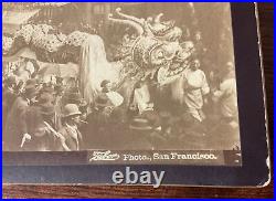 Vintage I. W. Taber Albumen Photograph Procession Wong Fong, Chinatown, SF