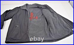Vintage Jacket Reversible Size L 90s San Francisco California Gray Fleece Nylon