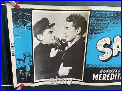 Vintage Large Banner Movie Poster San Francisco Docks Burgess Meridith