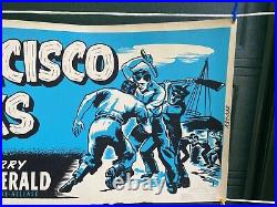 Vintage Large Banner Movie Poster San Francisco Docks Burgess Meridith