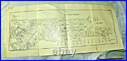 Vintage Lovely Map Maps San Francisco Bay Area Oakland Berkeley Hotels 1915