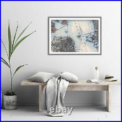 Vintage Map of San Francisco Bay From 1915 Photo Print Poster Gift California