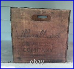 Vintage Marlboro Beverage Company San Francisco California Wood Crate Antique