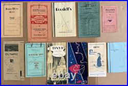 Vintage Menus California San Francisco Gilroy Santa Cruz DAMAGED SCRAPBOOK