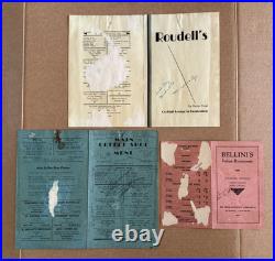 Vintage Menus California San Francisco Gilroy Santa Cruz DAMAGED SCRAPBOOK