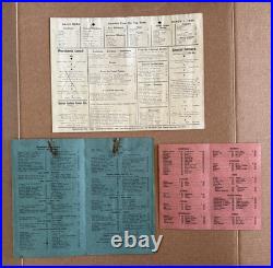 Vintage Menus California San Francisco Gilroy Santa Cruz DAMAGED SCRAPBOOK