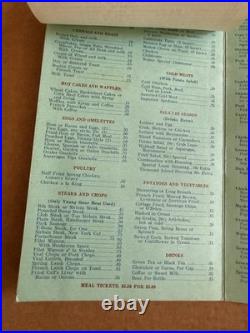 Vintage Menus California San Francisco Gilroy Santa Cruz DAMAGED SCRAPBOOK