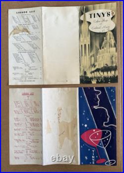 Vintage Menus California San Francisco Gilroy Santa Cruz DAMAGED SCRAPBOOK